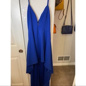 Royal blue fashion dress
